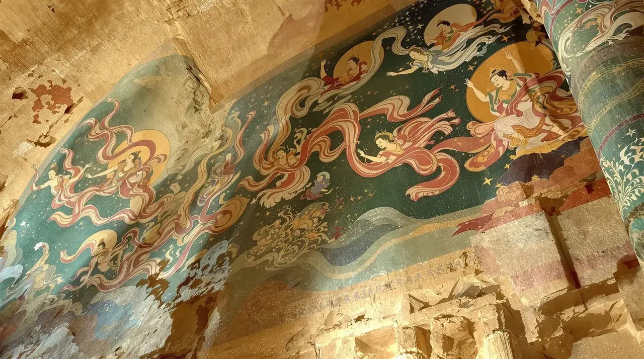 敦煌壁画·飞天 - 八哥影院 敦煌壁画·飞天